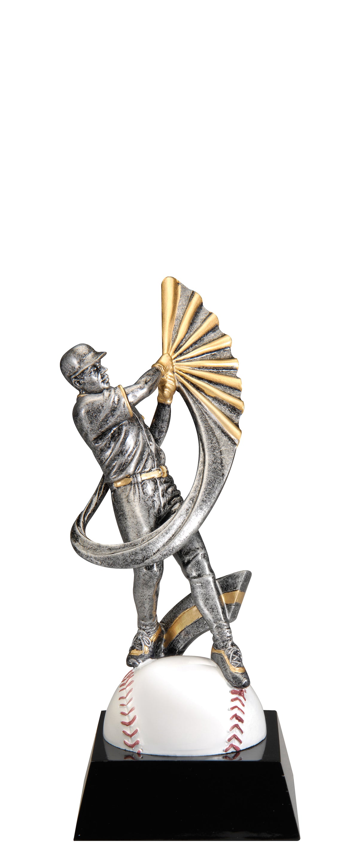 Swing Motion Baseball Trophy – 7½ in. with engraving plate, Townline Trophy & Design