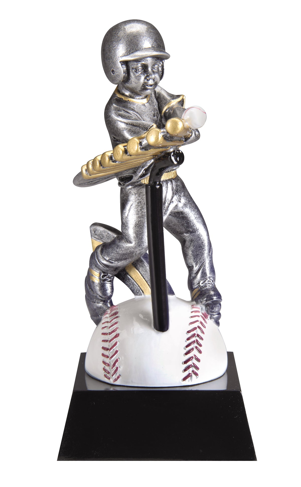 Swing Motion T-Ball Trophy - Boy with engraving plate, Townline Trophy & Design