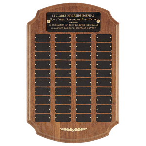 American Walnut Perpetual Plaque 40 Plates 1 x 2
