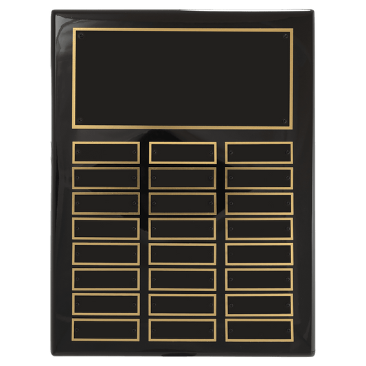 Black Piano Finish Perpetual Plaque - 24 Plates