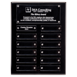 Black High Lustre Perpetual Plaque Magnetic Acrylic Plates