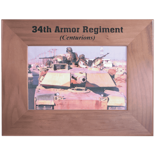 Personalized genuine walnut wood picture frame, custom engraved – 4 x 6 inch