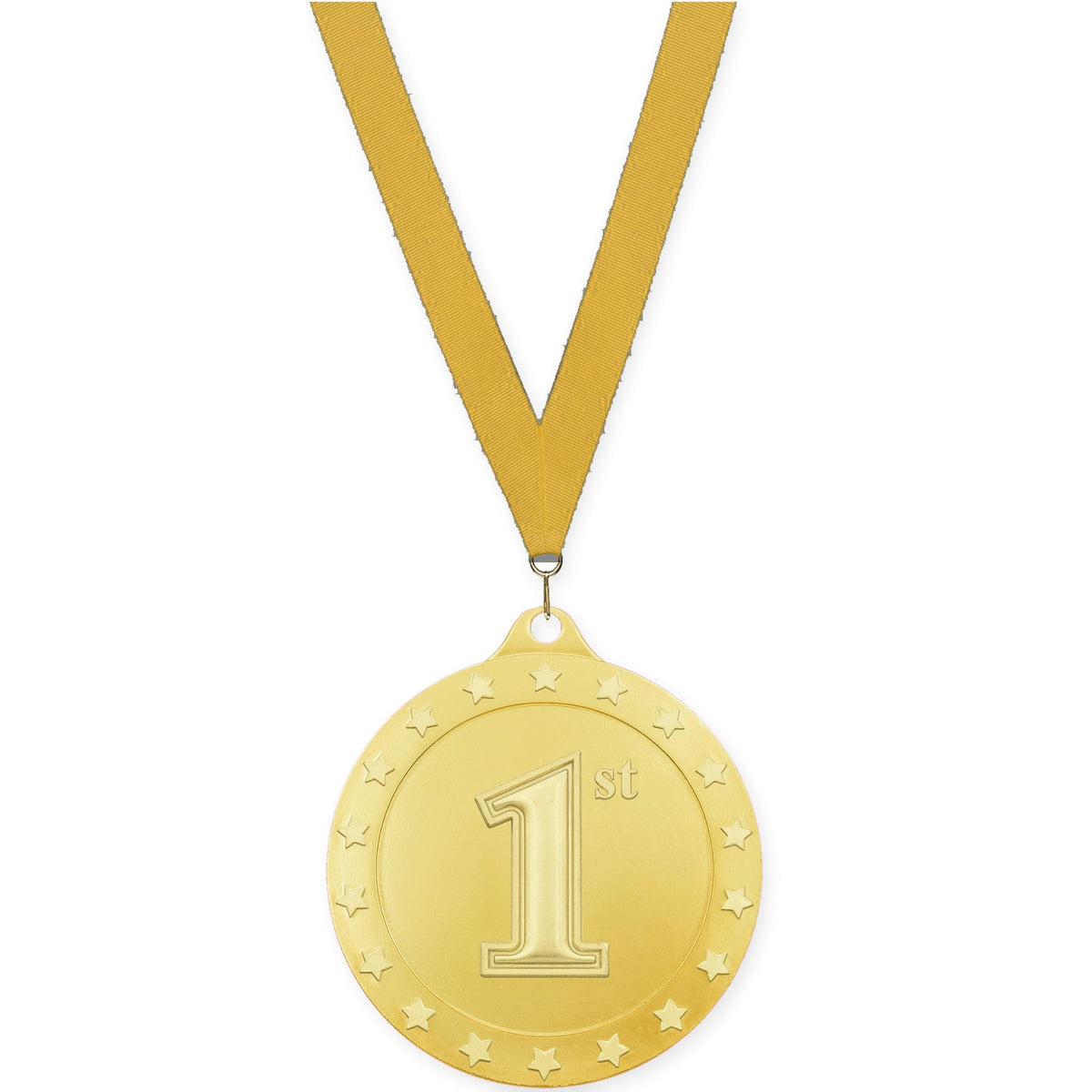 2 3/4 inch Place Radiance medal in gold - 1st place with Gold neck ribbon