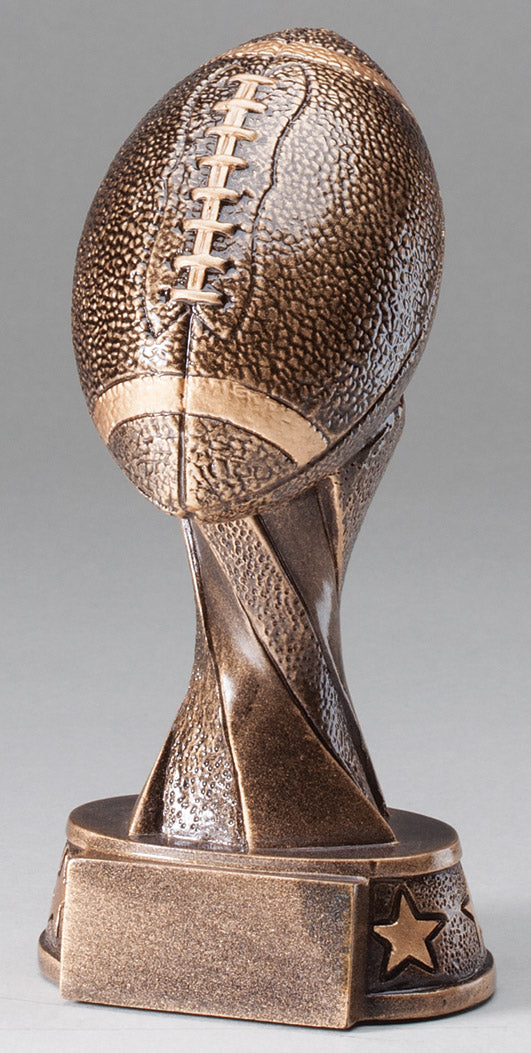 Football Spiral Resin Trophy, 5 1/2 inch