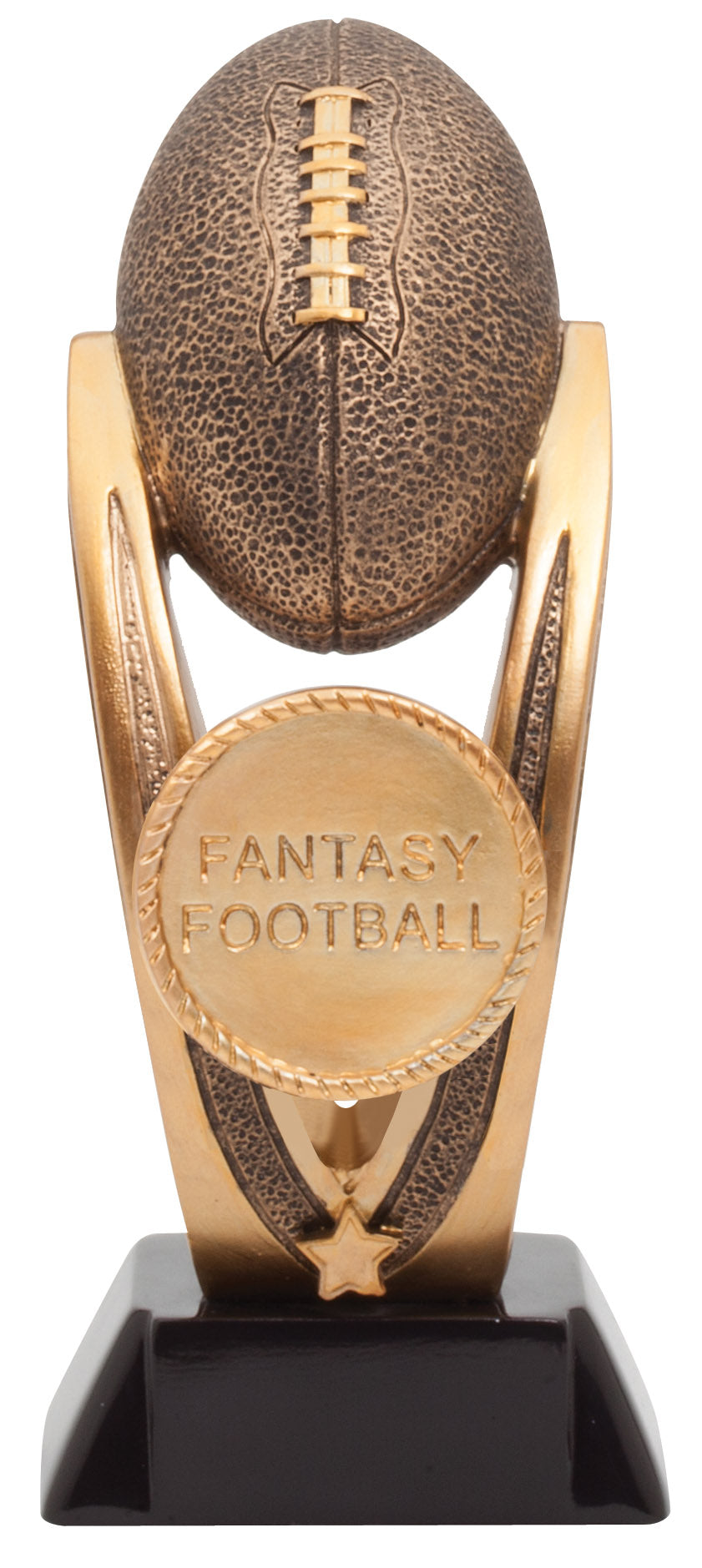 Fantasy Football Tower Trophy with Logo Insert, 8 1/2 inch