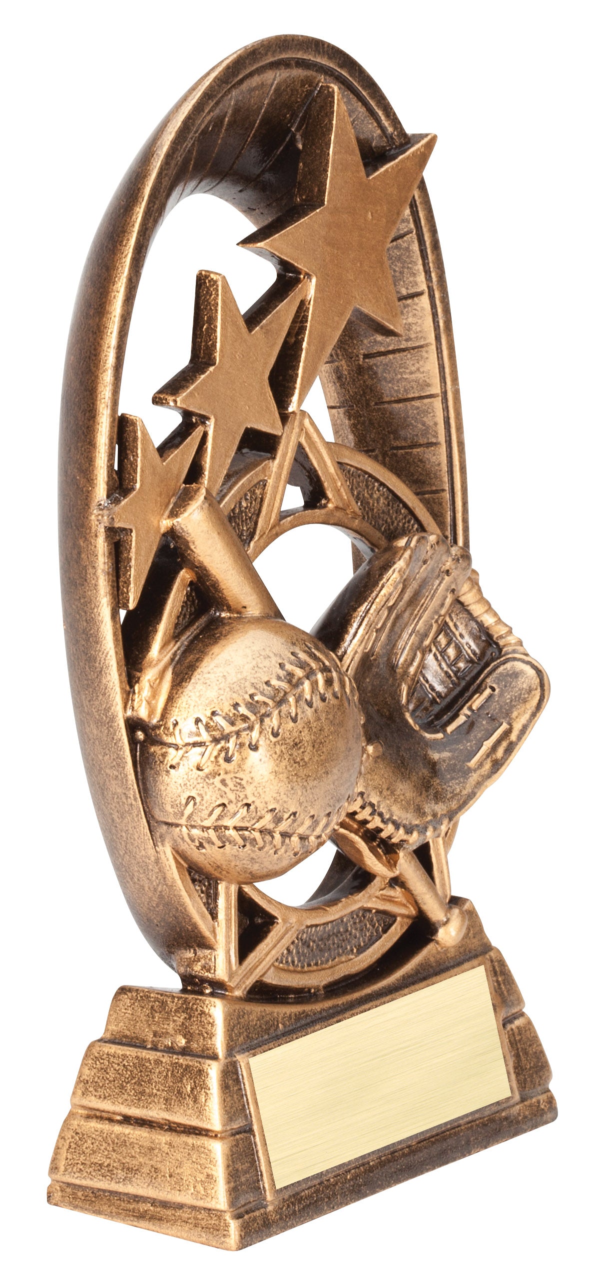 Radiant Stars Baseball Award – side view