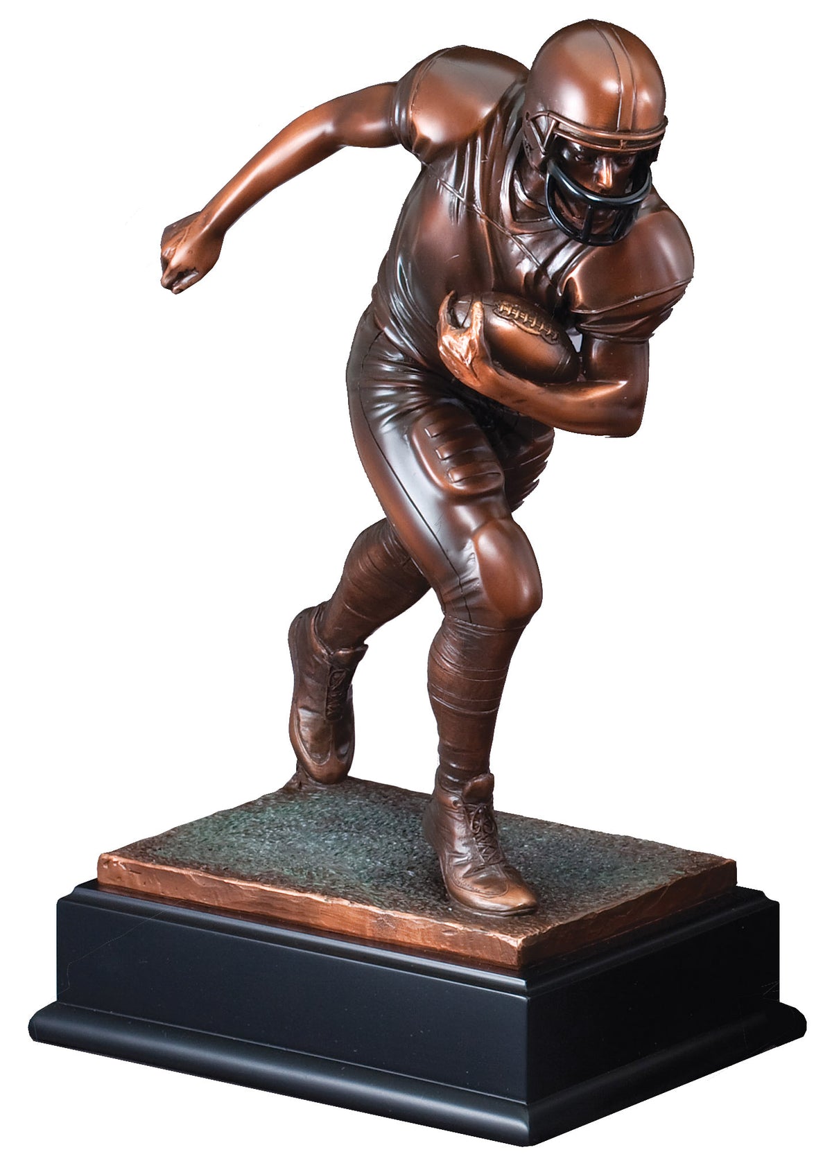 Bronze Football Runner Sculpture Trophy