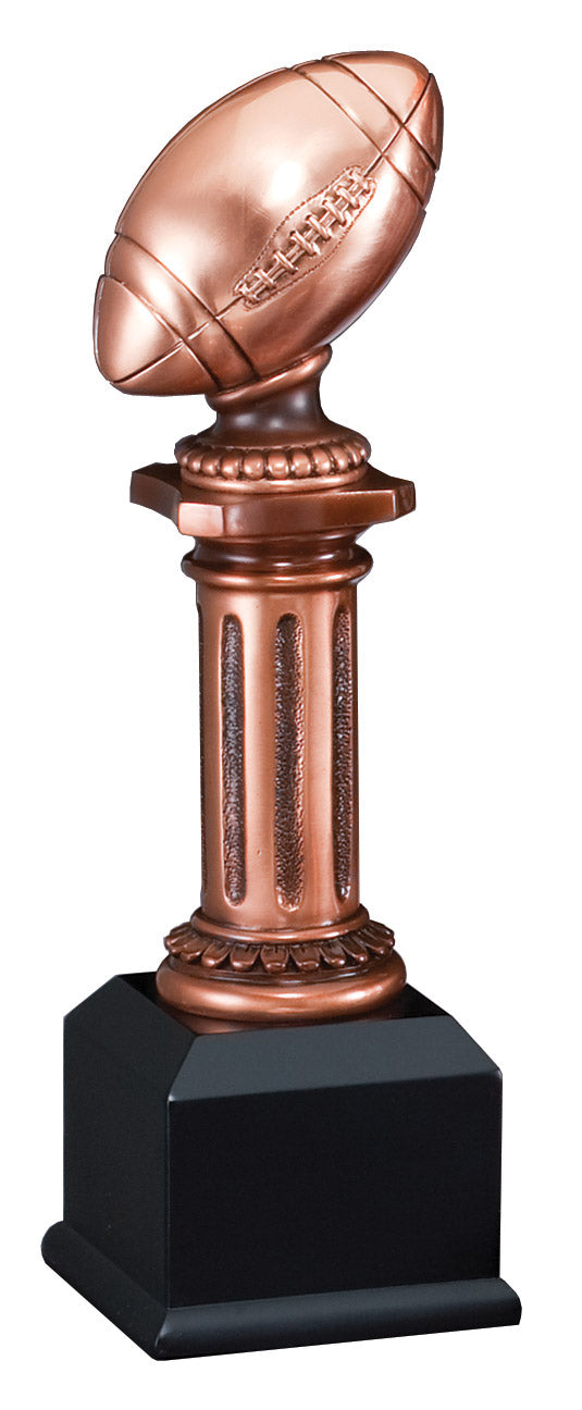 Bronze Football Pedestal Trophy