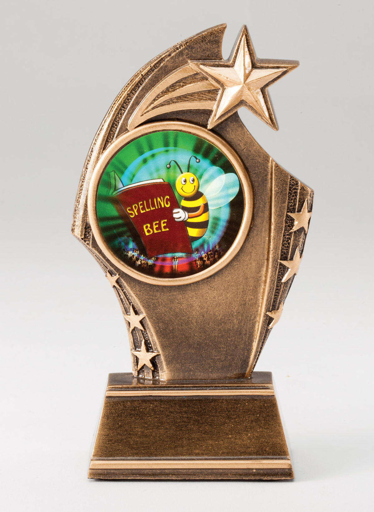 Star Sweep custom insert trophy with 2 inch hockey insert