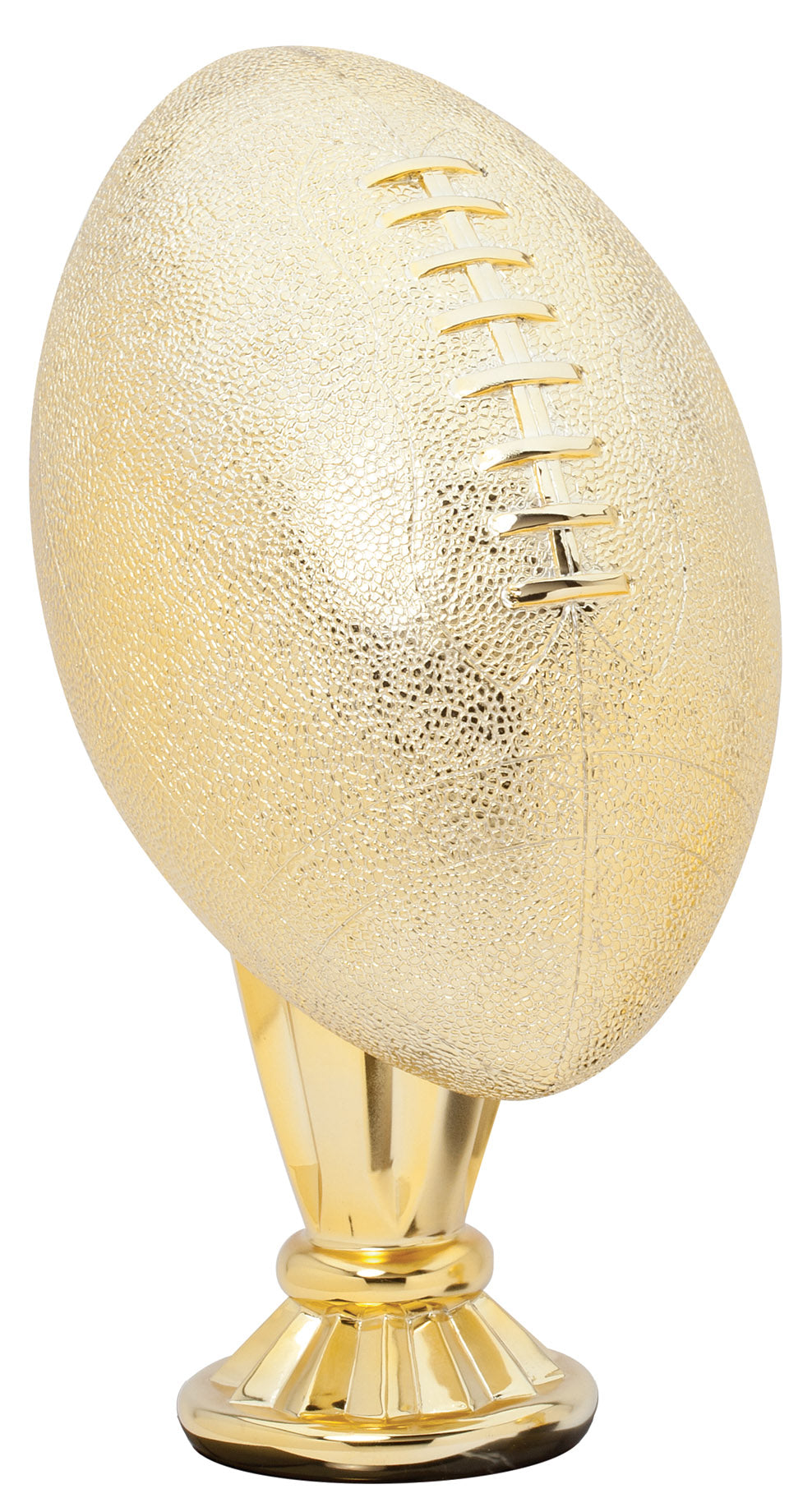 12 inch Football Resin Trophy on Black Base, Gold
