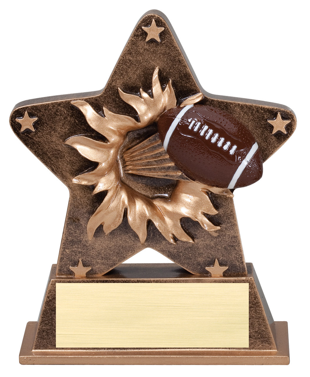 Starburst Football Resin Trophy