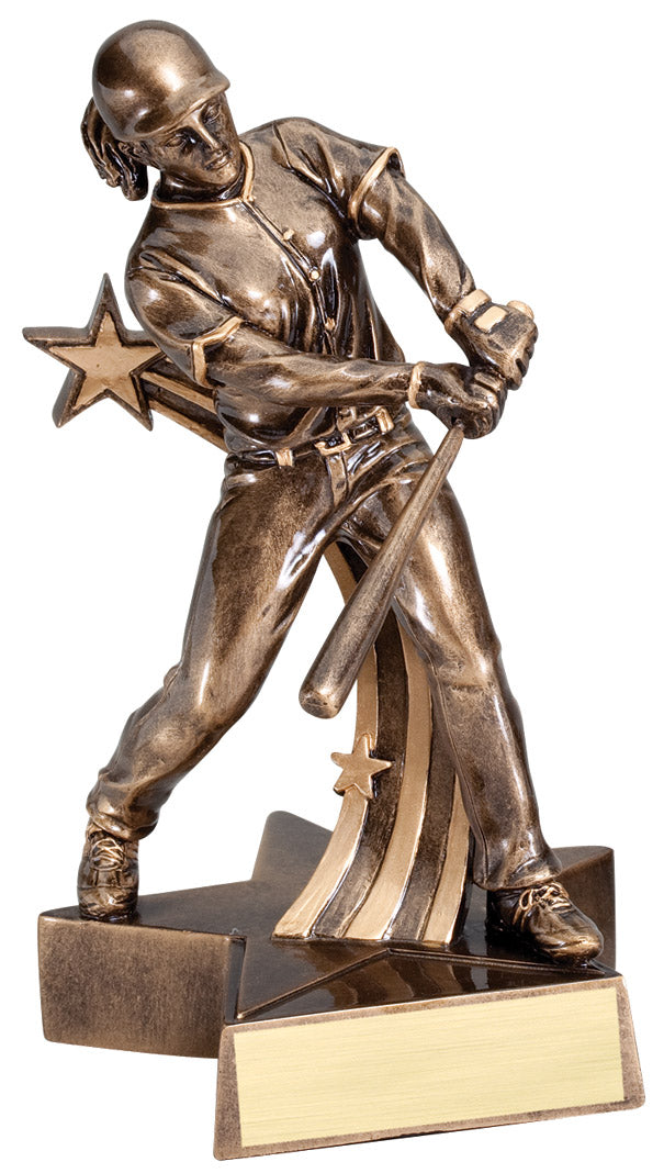 Superstar Softball Award – 6½ in. with engraving plate, Townline Trophy & Design
