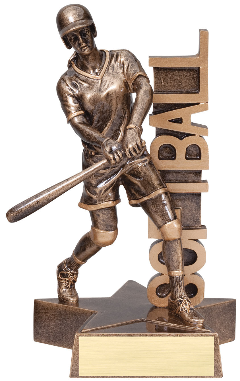 Billboard Softball Award – 8½ in. with engraving plate, Townline Trophy & Design