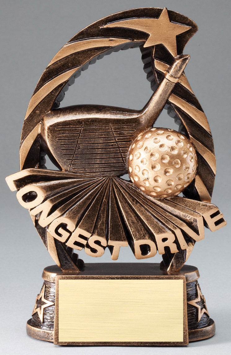 Resin golf contest star trophy – Longest Drive