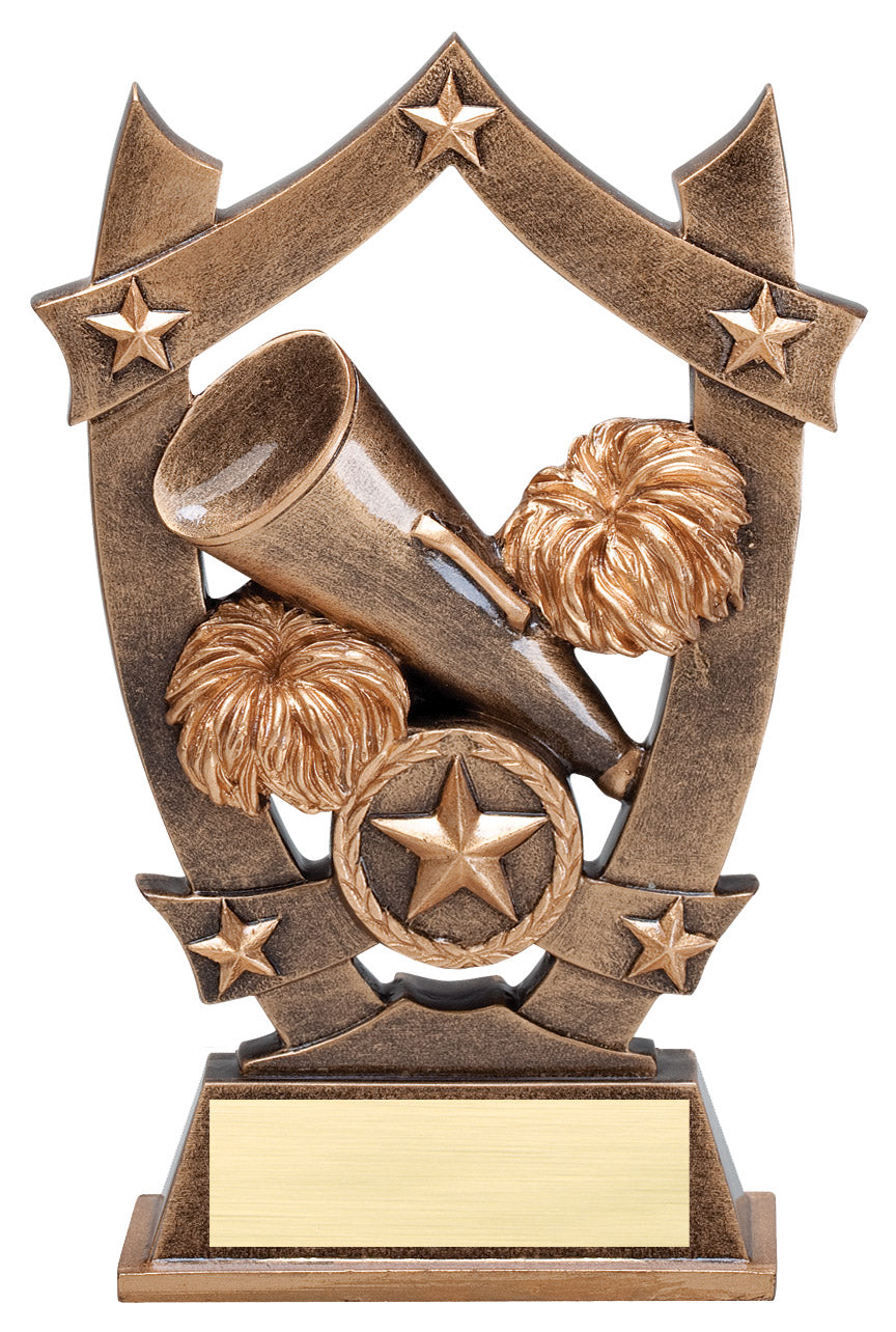 3D Sport Stars Cheer Resin Trophy