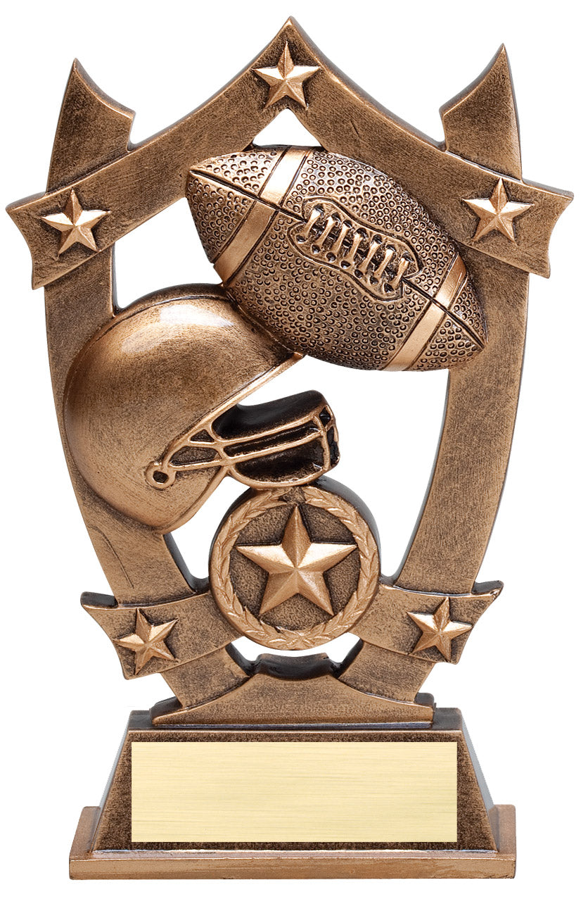 3D Sport Stars Football Resin Trophy