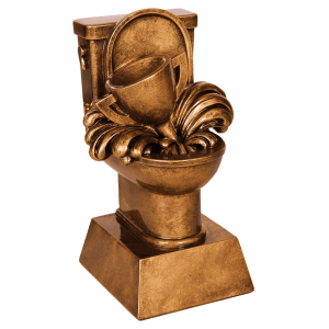 Fantasy Football Last Place Toilet Bowl Resin 6"