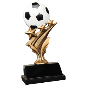 Soccer Tri Star Resin 5 1/2"