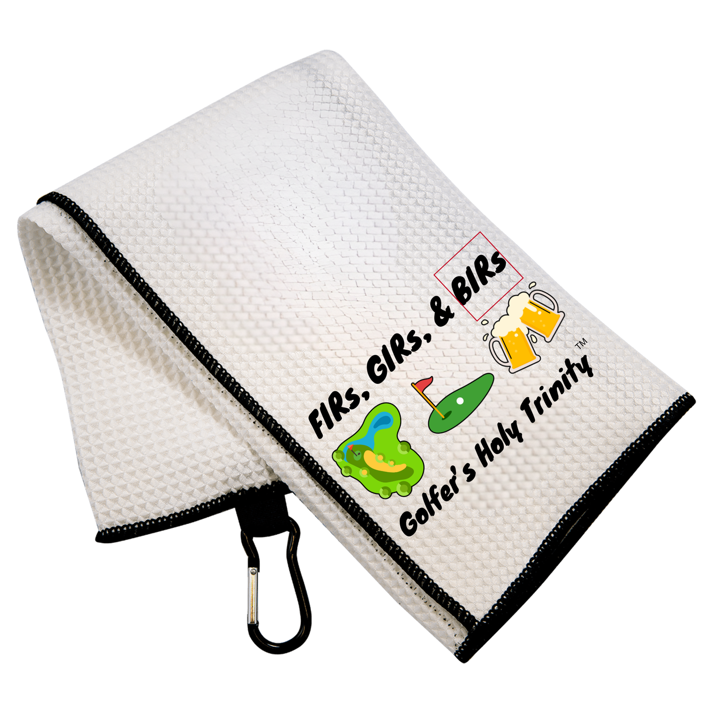 "The Golfer's Holy Trinity" Microfiber Towel