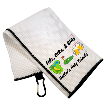 "The Golfer's Holy Trinity" Microfiber Towel