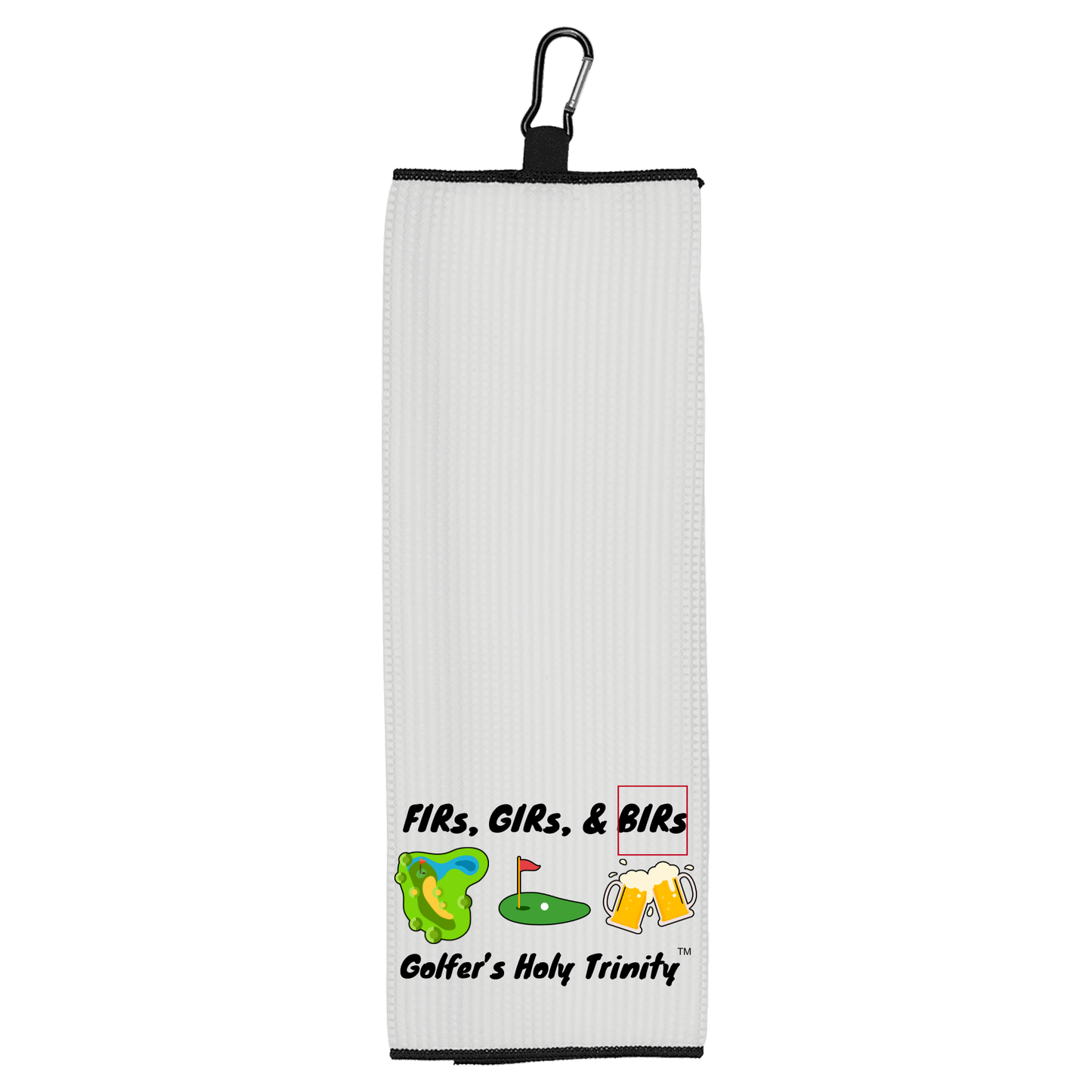 "The Golfer's Holy Trinity" Microfiber Towel