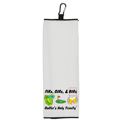 "The Golfer's Holy Trinity" Microfiber Towel