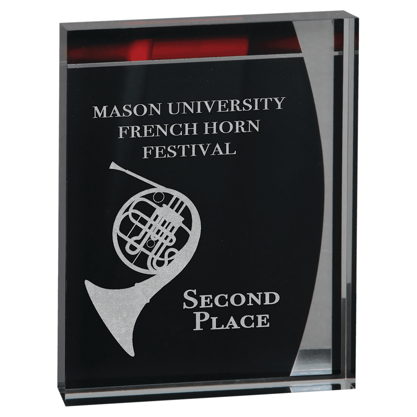 5 1/4" x 6 1/2" Lustre Acrylic Standup Plaque