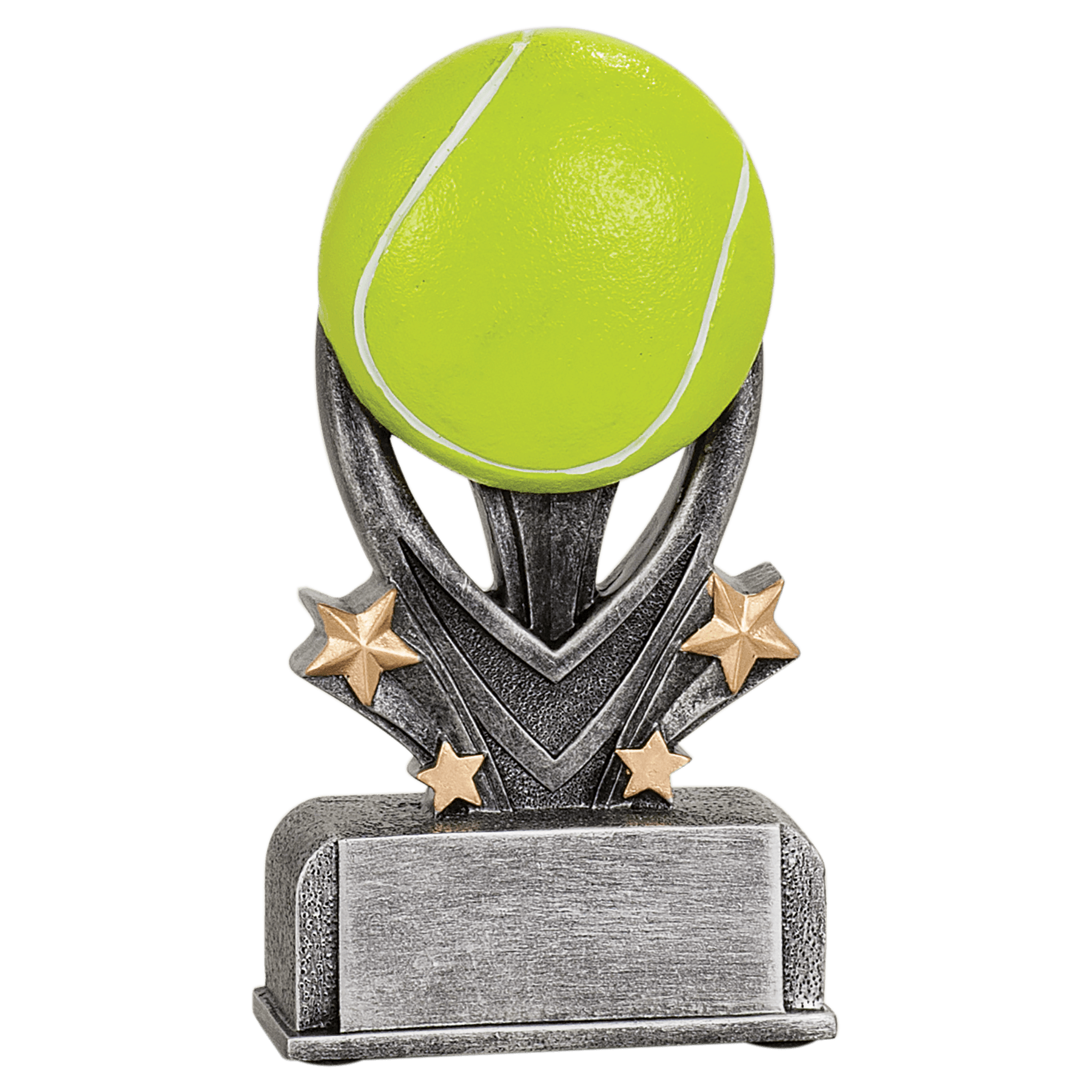 5½" Tennis Victory Star full-color resin trophy