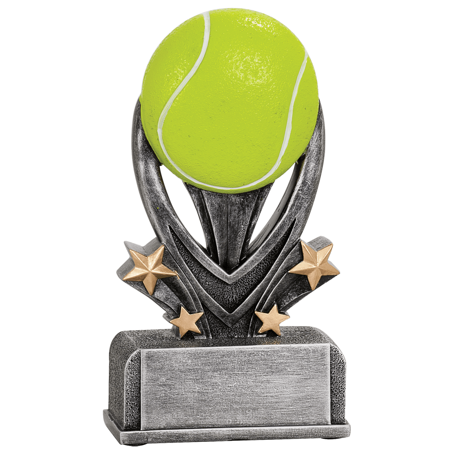 7" Tennis Victory Star full-color resin trophy