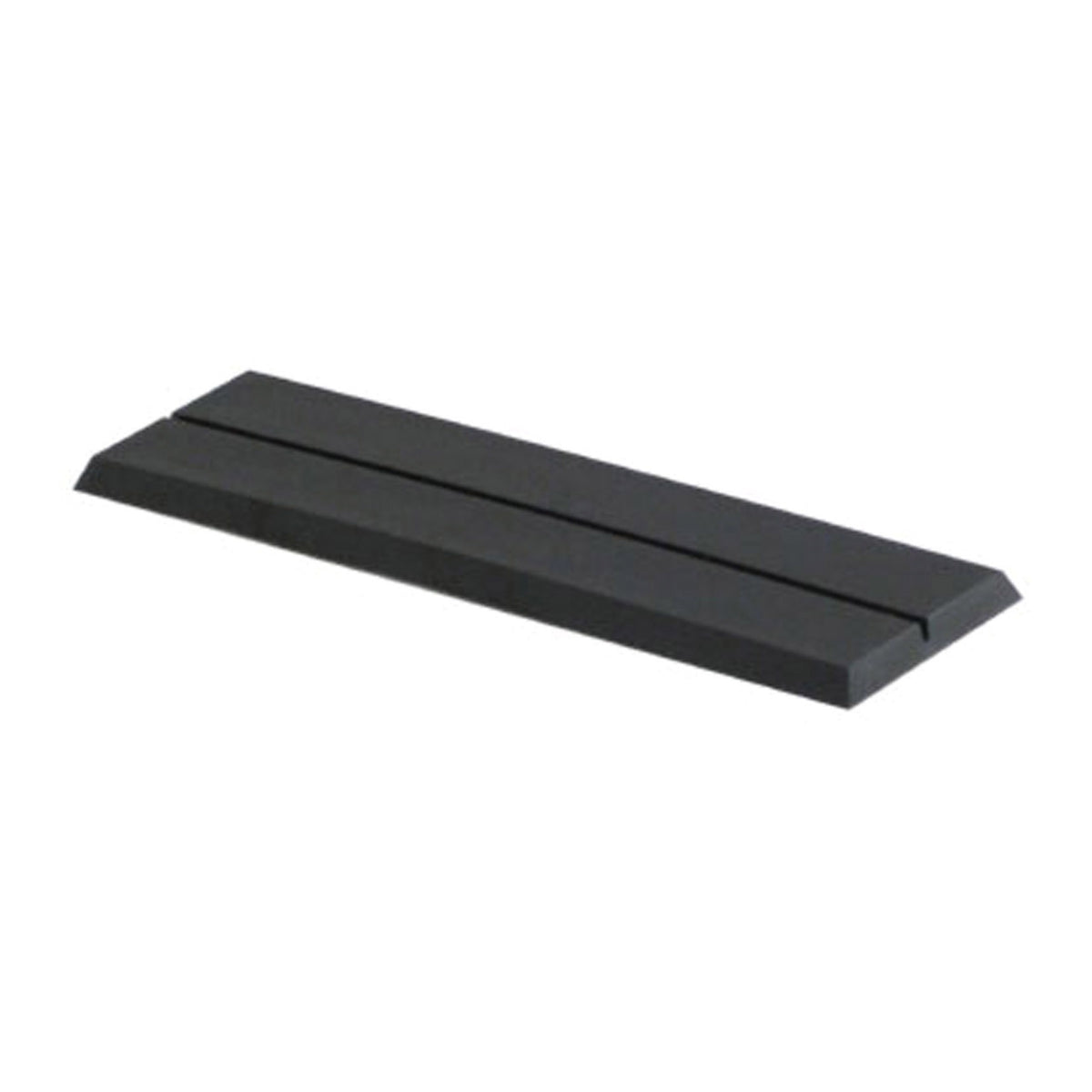 Black acrylic desk name plate holder for 2 inch engraved name plates
