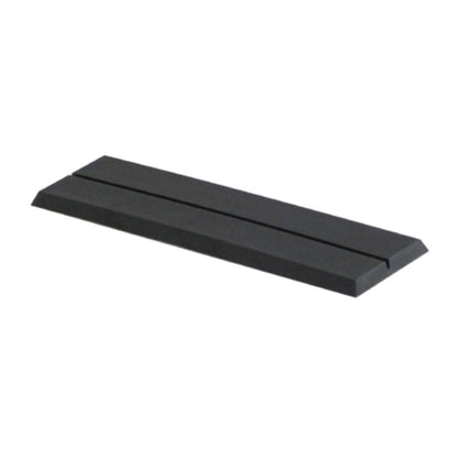 Black acrylic desk name plate holder for 2 inch engraved name plates
