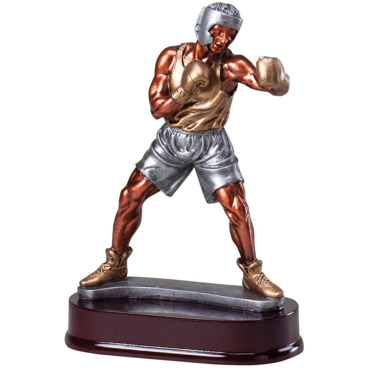 Boxer Resin Trophy - 9¼" with engraving plate
