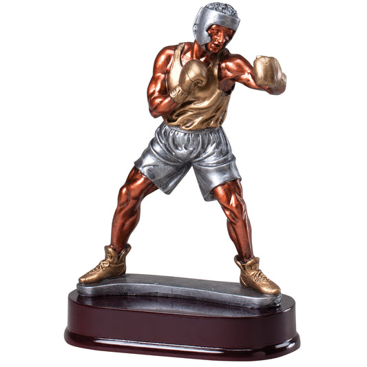 Boxer Resin Trophy - 9¼" with engraving plate