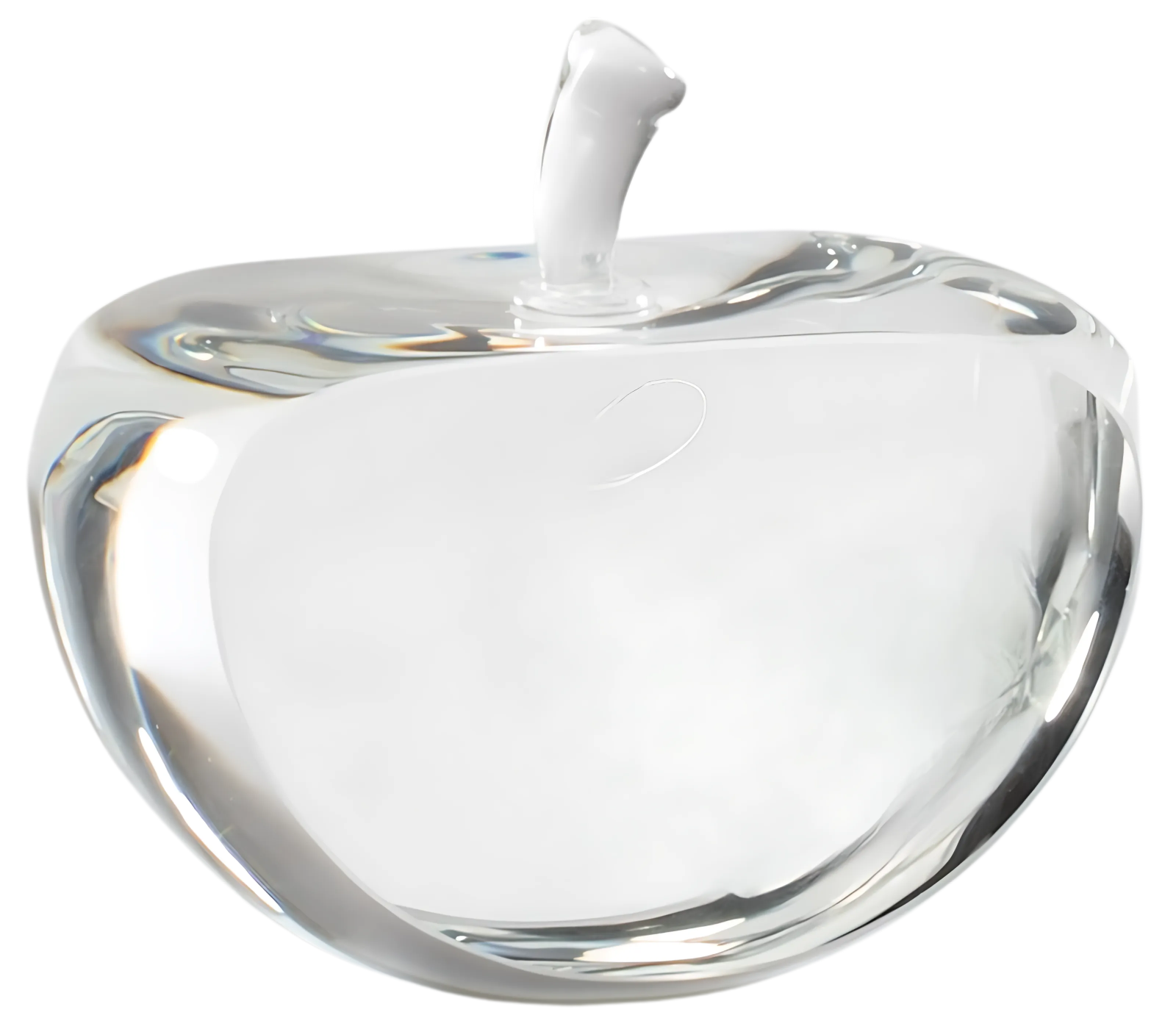 crystal apple paper weight