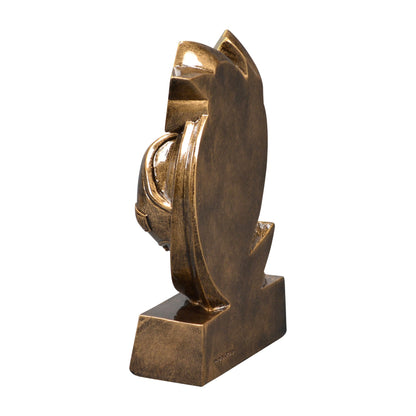Star Swirl wrestling trophy shown from the back