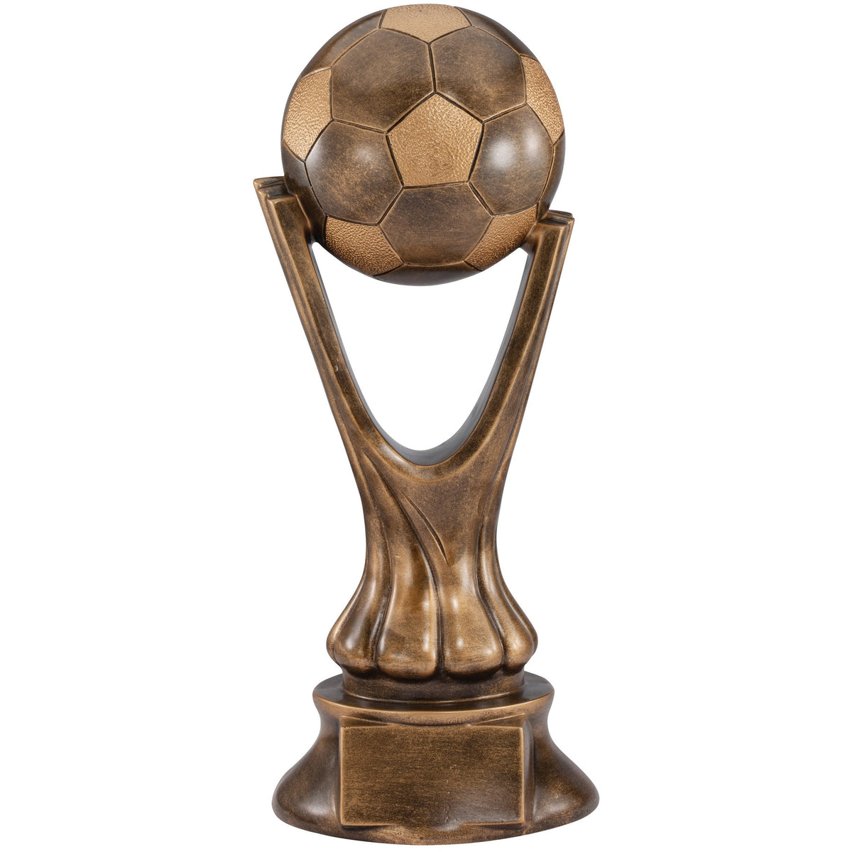 Bronze Soccer Ball Cradle Trophy