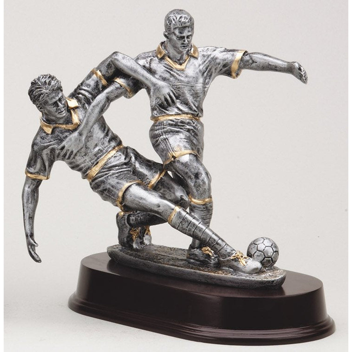 Pewter Double Action Soccer Sculpture – Male