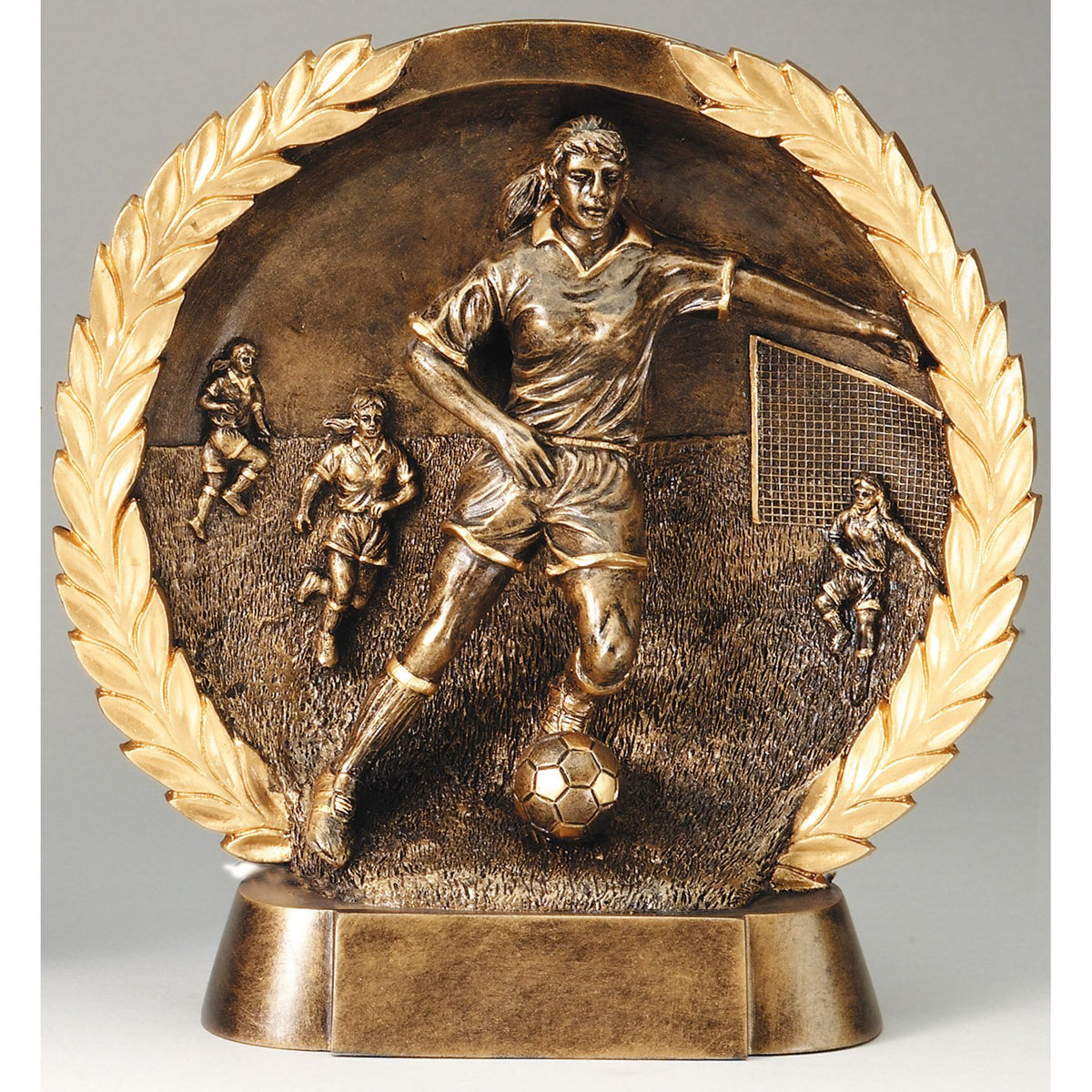 High Relief Soccer Plate Award – Female