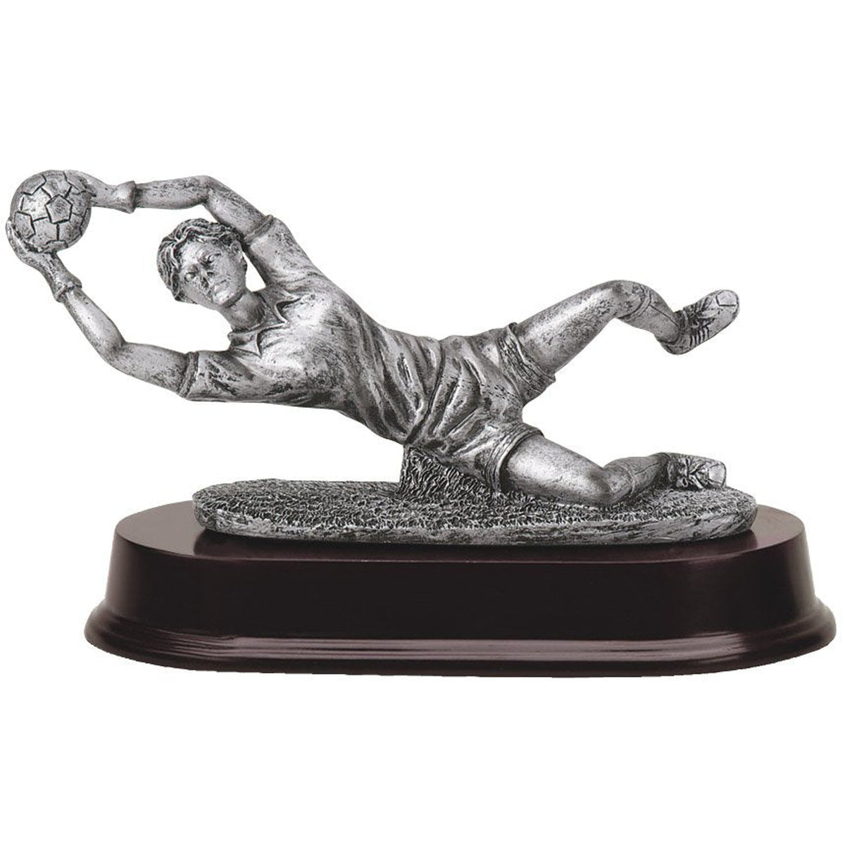 Pewter Soccer Goalie Sculpture – Female