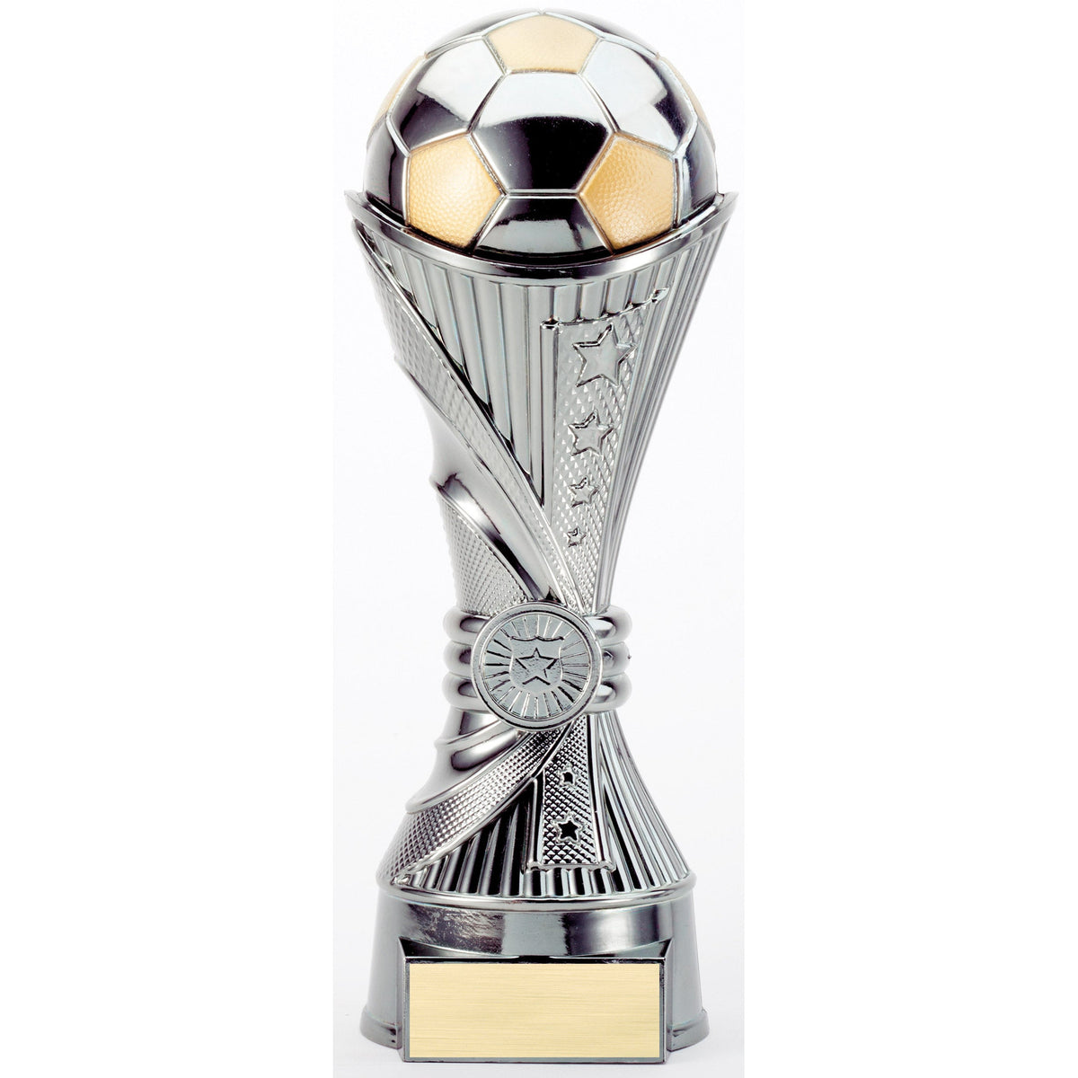 Gunmetal Soccer Sculpture Trophy – 10"
