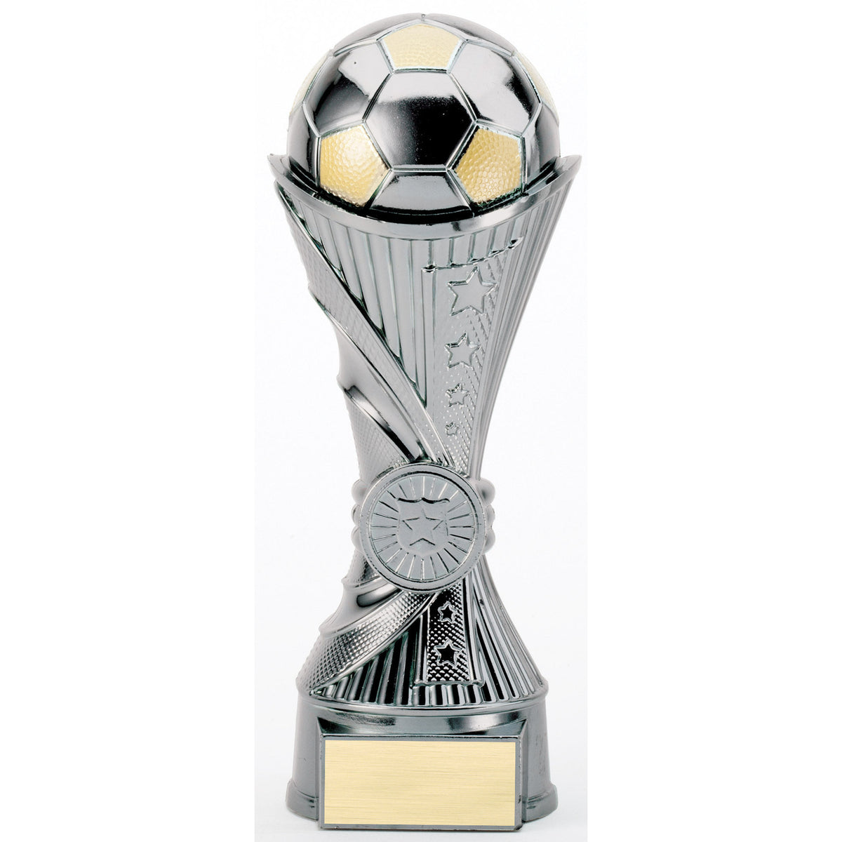 Gunmetal Soccer Sculpture Trophy – 8½"