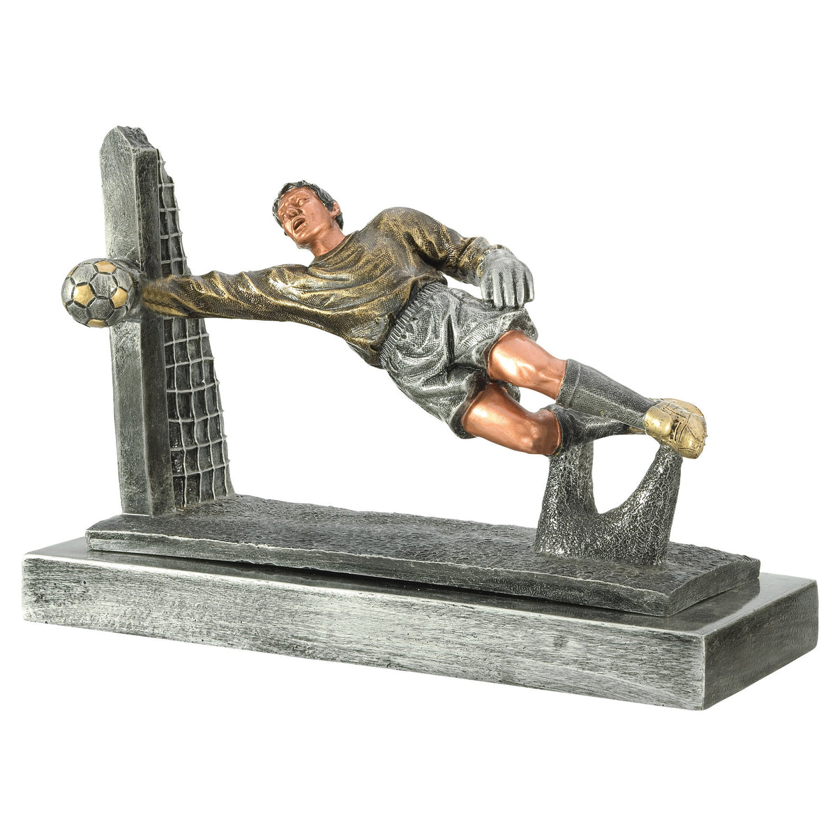 Soccer Goalie Dive Sculpture