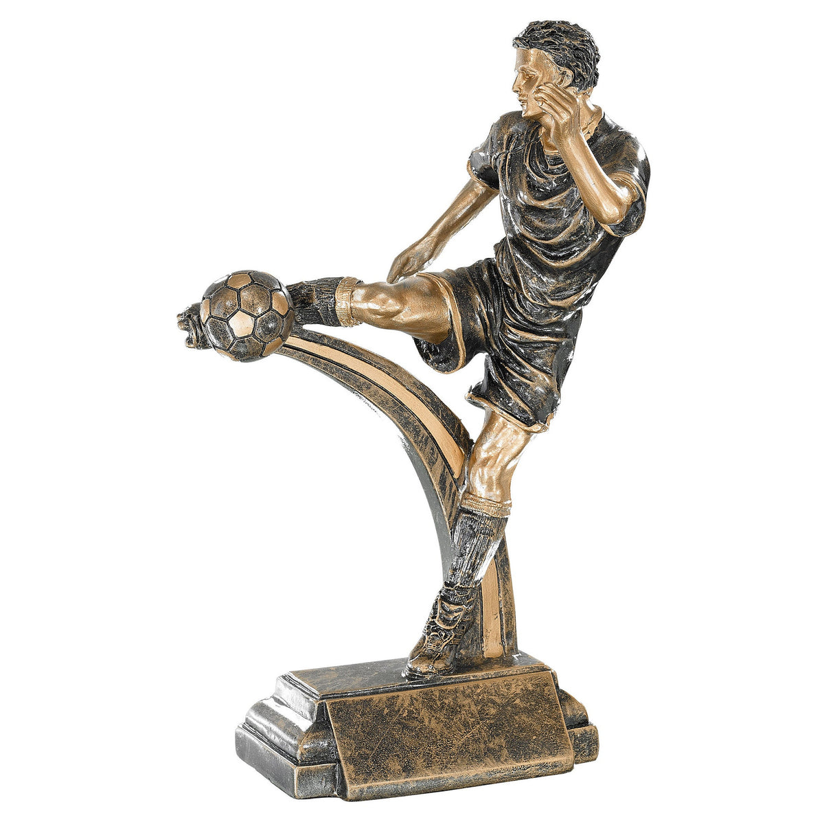 Soccer Kick Sculpture Trophy – Male