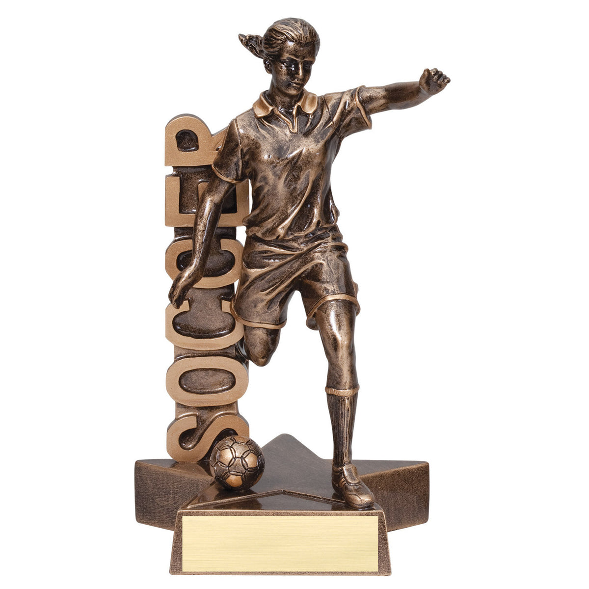 Billboard Soccer Trophy – Female 8½"