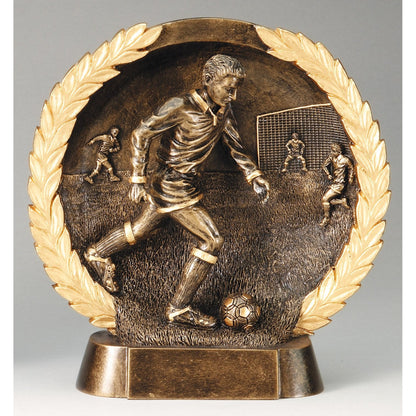 High Relief Soccer Plate Award – Male