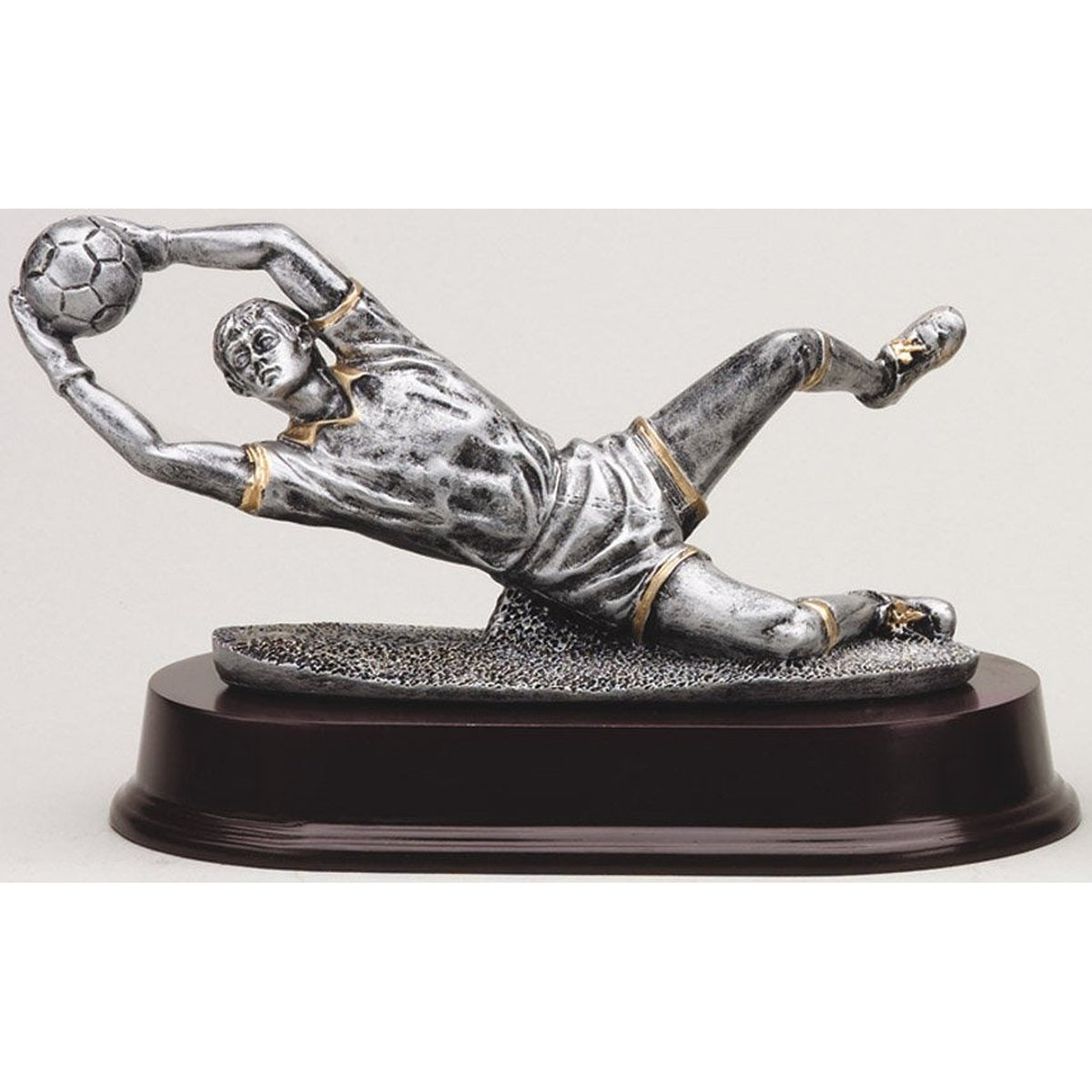 Pewter Soccer Goalie Sculpture – Male