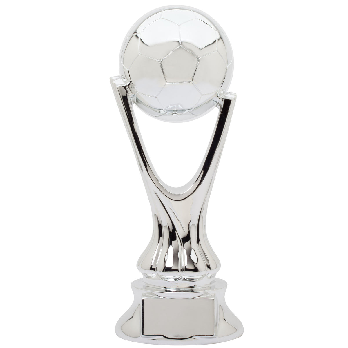 Silver Soccer Ball Tower Trophy